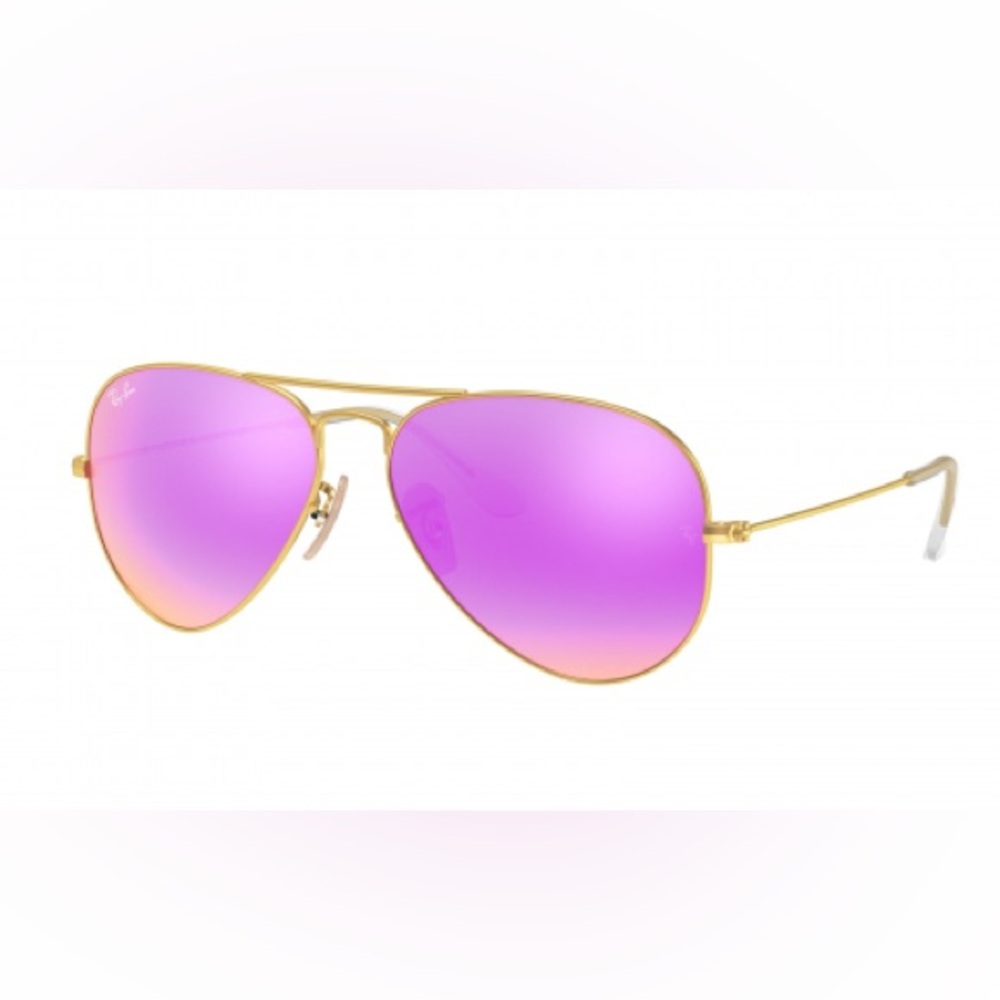 Ray-Ban RB3025 AVIATOR LARGE METAL pink flashy, used visible wear